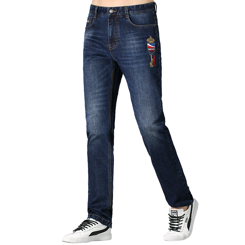 Bruce&Shark Men's Jeans Winter Heavy Fabric Fashion Casual BStraight Leg Thicken Strech Cotton Soft Loose Super Quality big size