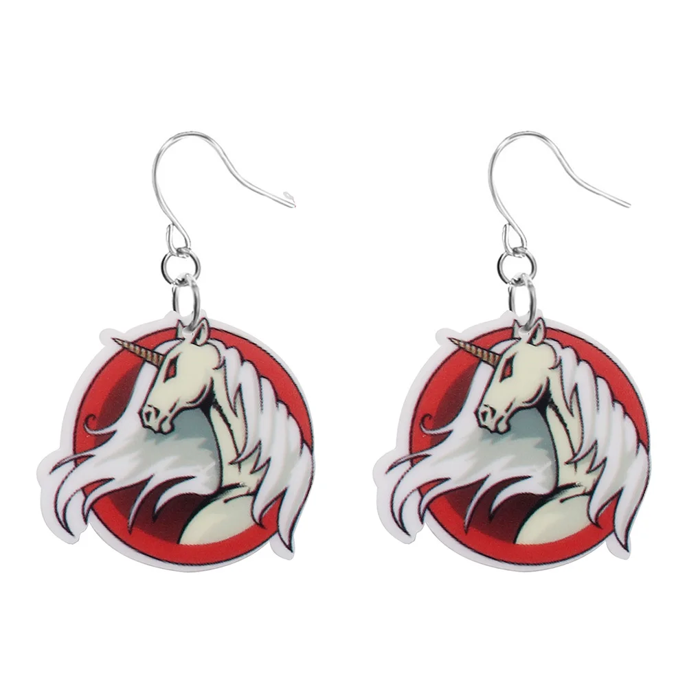 2019 модные подарки для девочек ювелирные изделия крутые серые единороги серьги