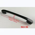 Черный шкаф из цинкового сплава, ручки для кухонного шкафа в американском стиле, модная ручка для мебели