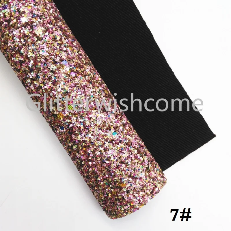 Блестящий виниловый мини ролл 30X134CM для бантов массивная блестящая кожаная ткань