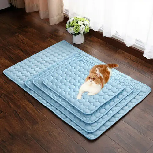Summer pet cold mat Dog Cooling Mat Pet Cat Chilly Non-Toxic Cool Bed Pad Cushion Indoor Pool Cooler | Beds/Mats