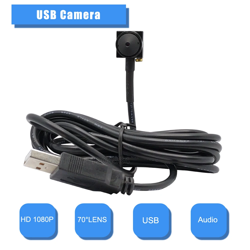 Мини камера видеонаблюдения HD1080P/2MP USB 2 0 объектив 3 7 мм лента Micro аудио с веб