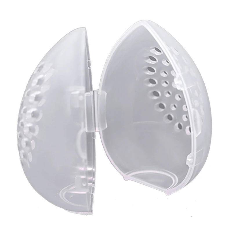 Портативный прозрачный мини-футляр для хранения косметики пыленепроницаемый