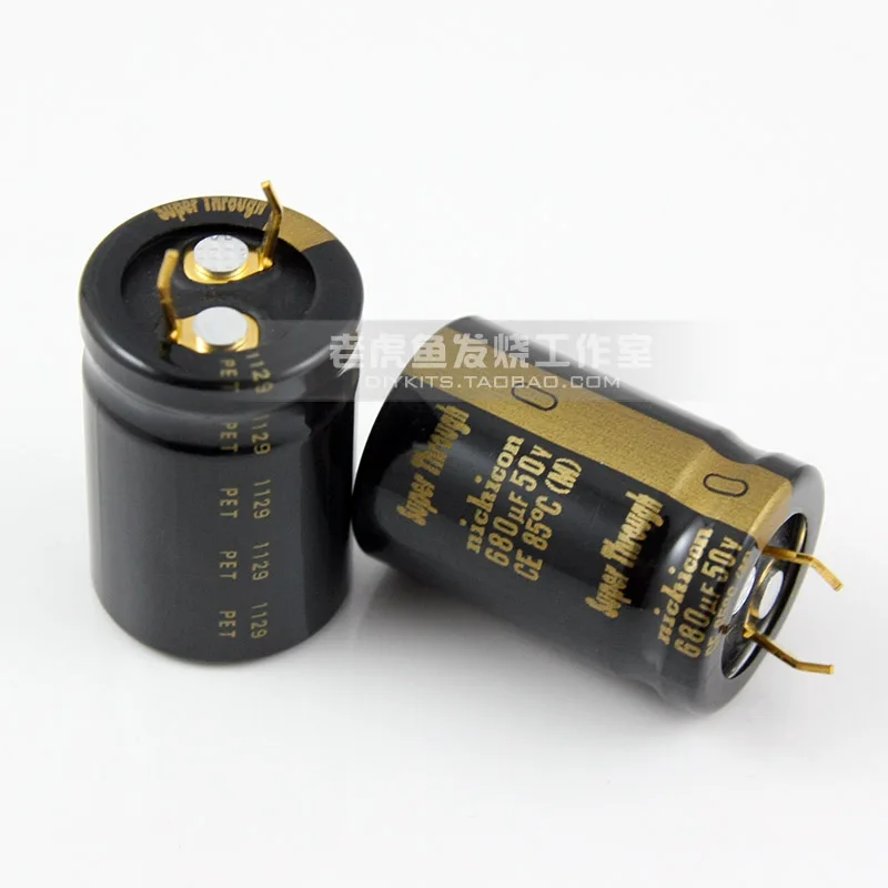 2 шт NICHICON Кг супер через 50V680UF 20x30 мм Тип III 680 мкФ с алюминиевой крышкой 50В кг аудио
