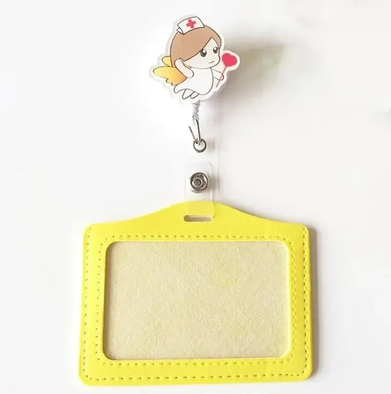 Доктор значок медсестры держатель работы для карт с выдвижной катушка зажим