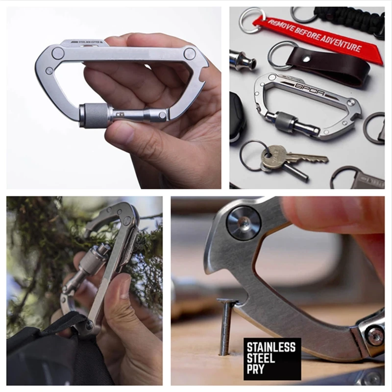 

Карабин GPCA, легкий алюминиевый брелок для повседневного использования, многофункциональный инструмент, карабин для скалолазания, безопасн...