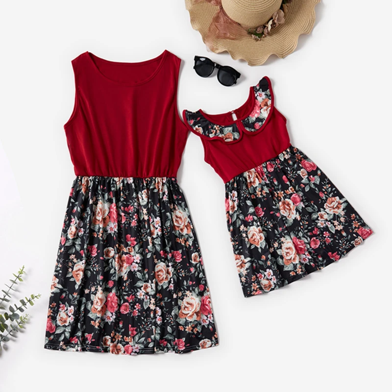 

Mother Daughter Dresses Summer Mommy And Me Matching Clothes Womens Boutique Clothing Mommy and Daughter Matching Floral Clothes
