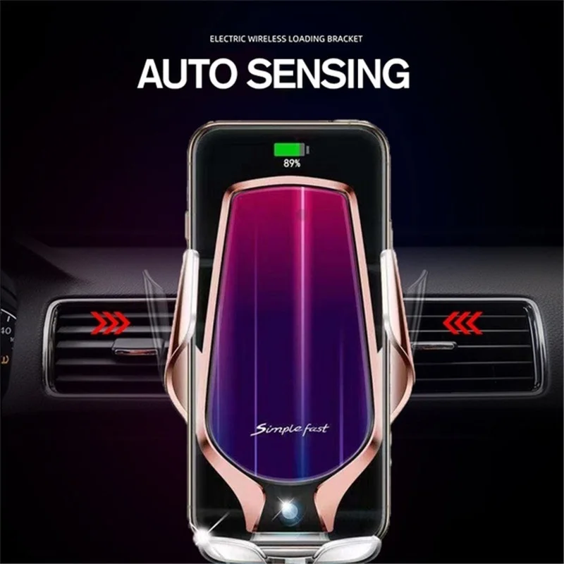 Беспроводное автомобильное зарядное устройство для iPhone 11 Pro Samsung S10 S9 S8 Plus Note 10 9 8