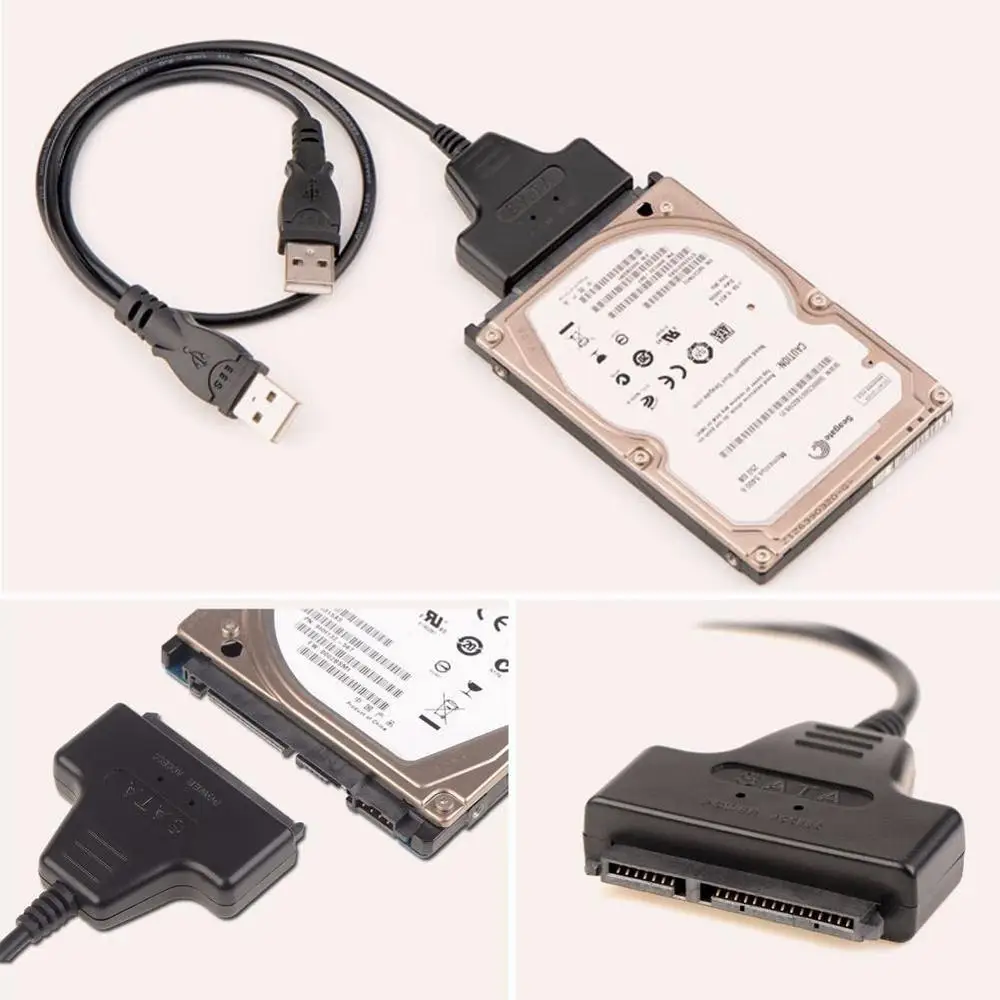 Usb 3 .0 Sata 7 15pin к 2 кабель адаптера для .5 Hdd жесткий диск ноутбука| |
