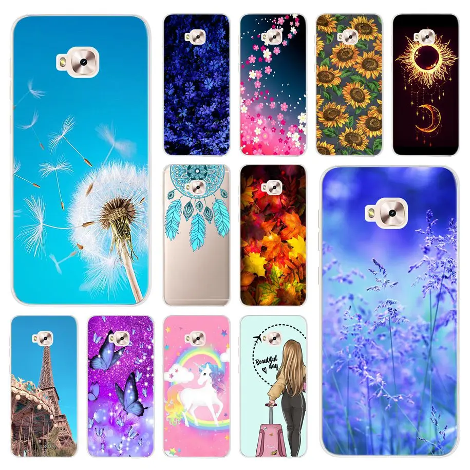 Чехол для Asus Zenfone 4 Selfie Pro ZD552KL, 5,5 дюйма, модная мягкая задняя крышка телефона с лавандой и одуванчиком Для Zenfone ZD552KL Z01MD Coque