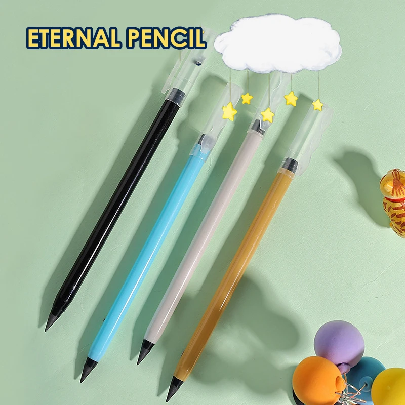 

Unlimited Writing Pencils Metal Eternal Pencil No Ink Pen For Art Sketch Painting Tool Kids Novelty Gifts Office Supply 0.5mm