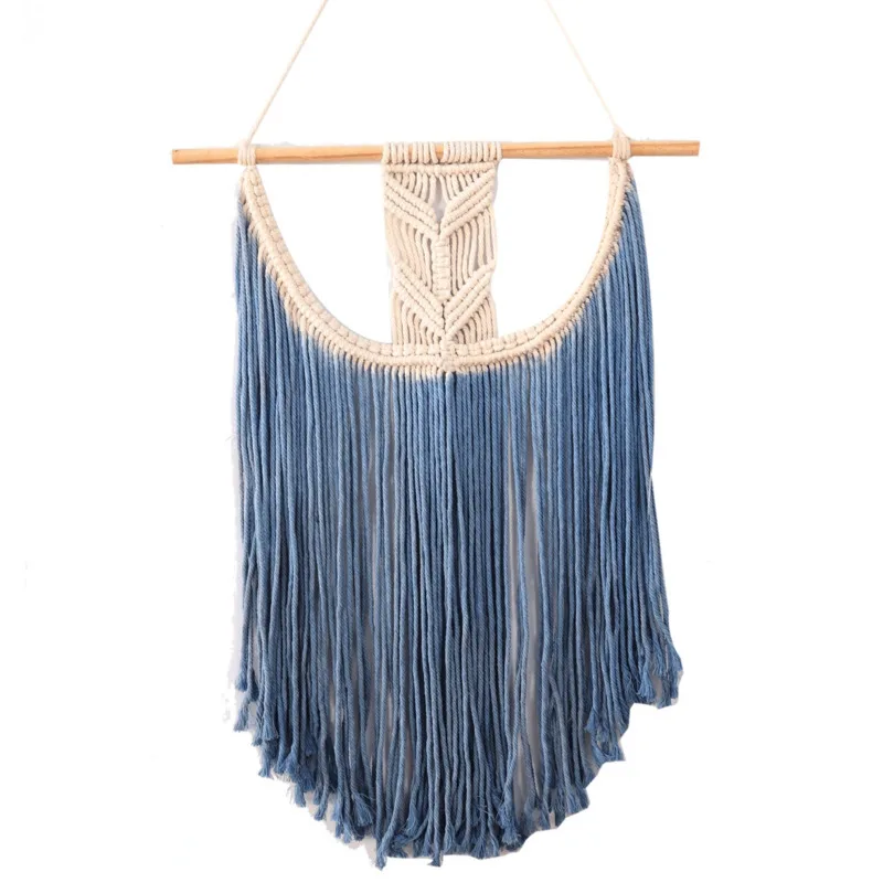 

Nordic Style Tapestry Macrame Wall Home Decor Kawaii Weaving Tapestries Mandala Bohemian Carpet Modern Living Room Cotton Rope