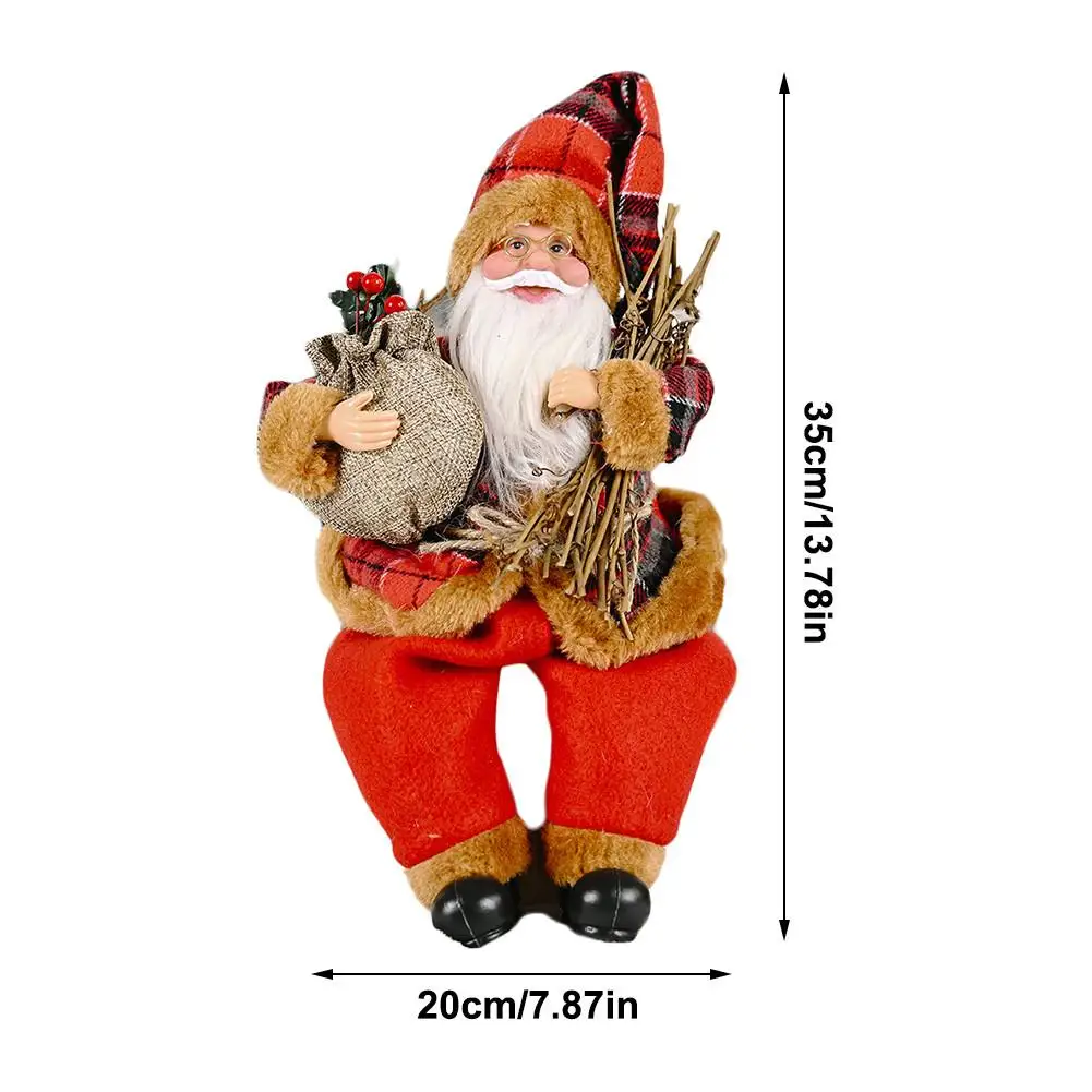 Санта Клаус кукла большой 35*20 см 2020 для рождественой елки Новый год домашнее