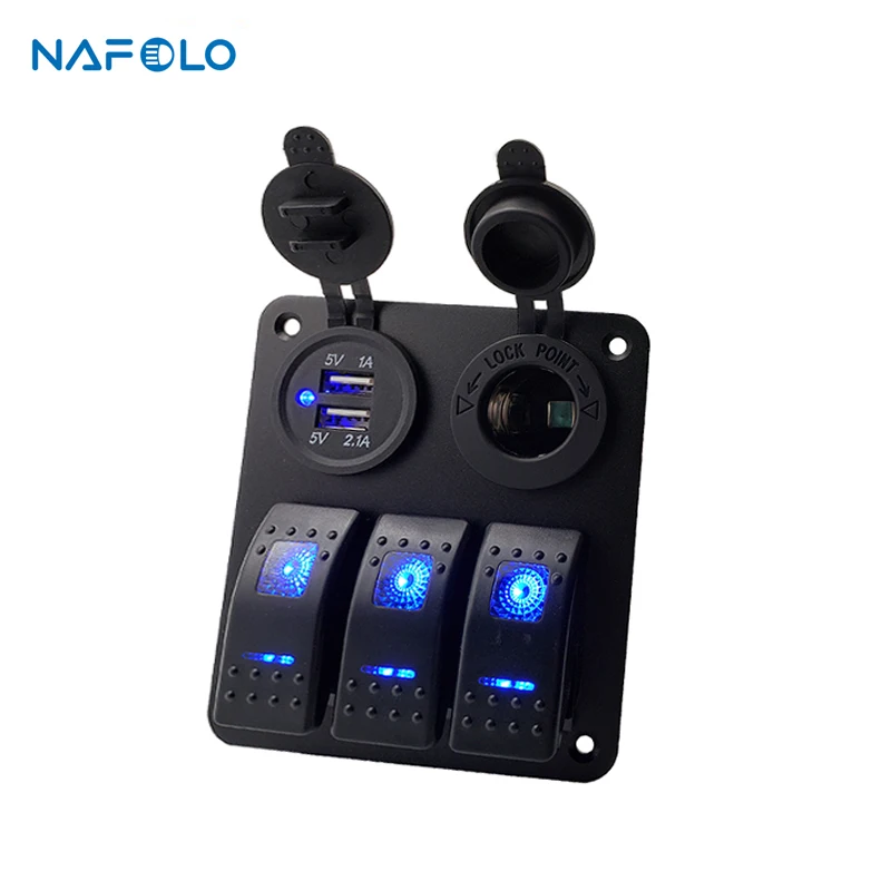 12 В клавишная панель переключателя для лодок транспортных средств фургонов