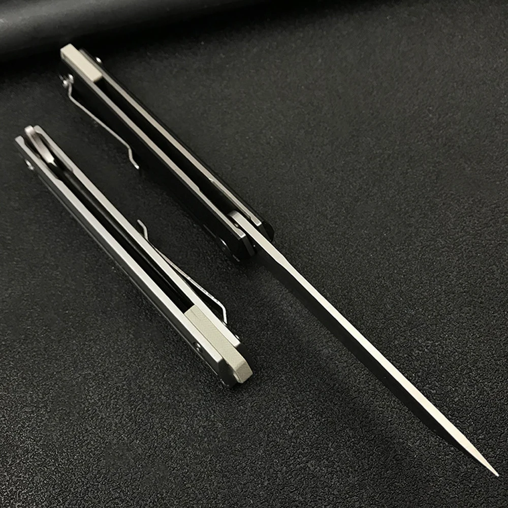 Складной нож из стали D2 высокой твердости портативный металлический инструмент