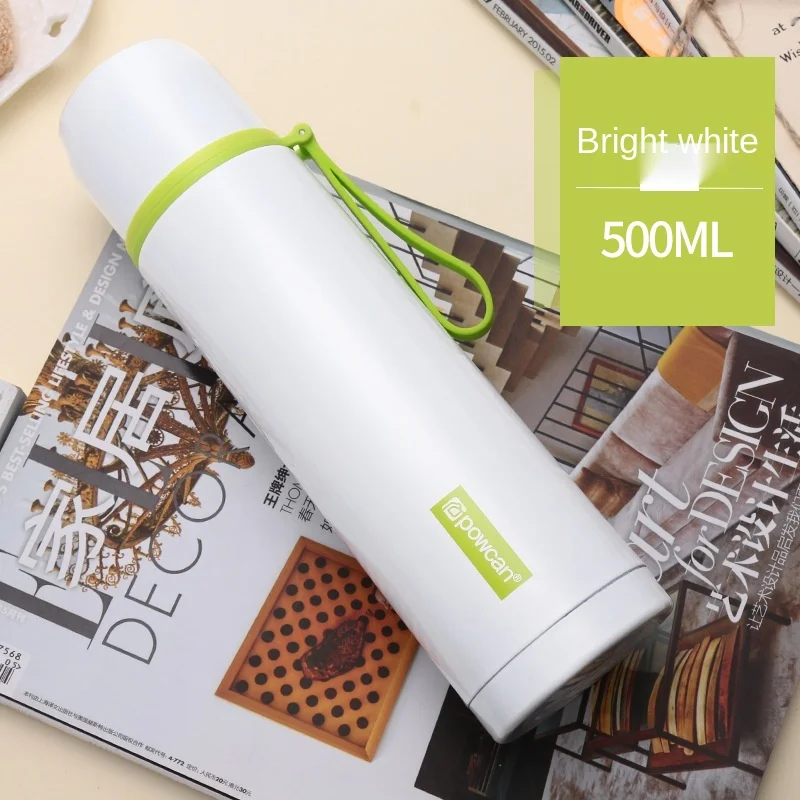 

Stainless Steel Thermos Portable Double-layer Vacuum Insulation Water Bottle Sports Fashion Bullet Head Large Capacity Thermos
