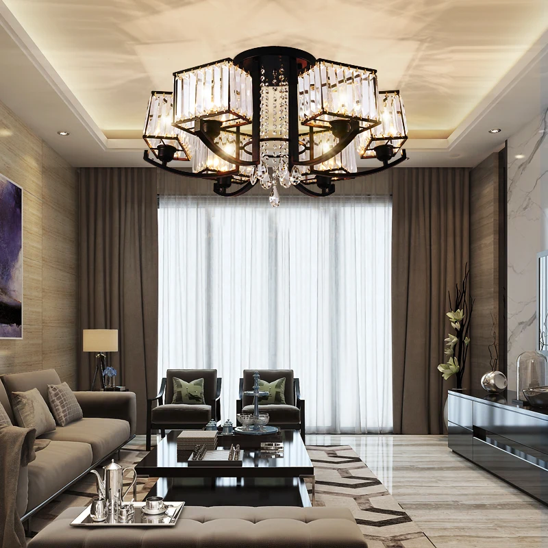 modern crystal chandeliers lighting for Livingroom Bedroom Fitting lusters Lamp Restaurant Decoration chandelier lights mode | Освещение