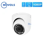 IP-камера MOVOLS 1080P H.265, водонепроницаемая POE камера видеонаблюдения с аудиоразъемом 2,8 мм, камера видеонаблюдения для дома, ONVIF для системы видеорегистратора