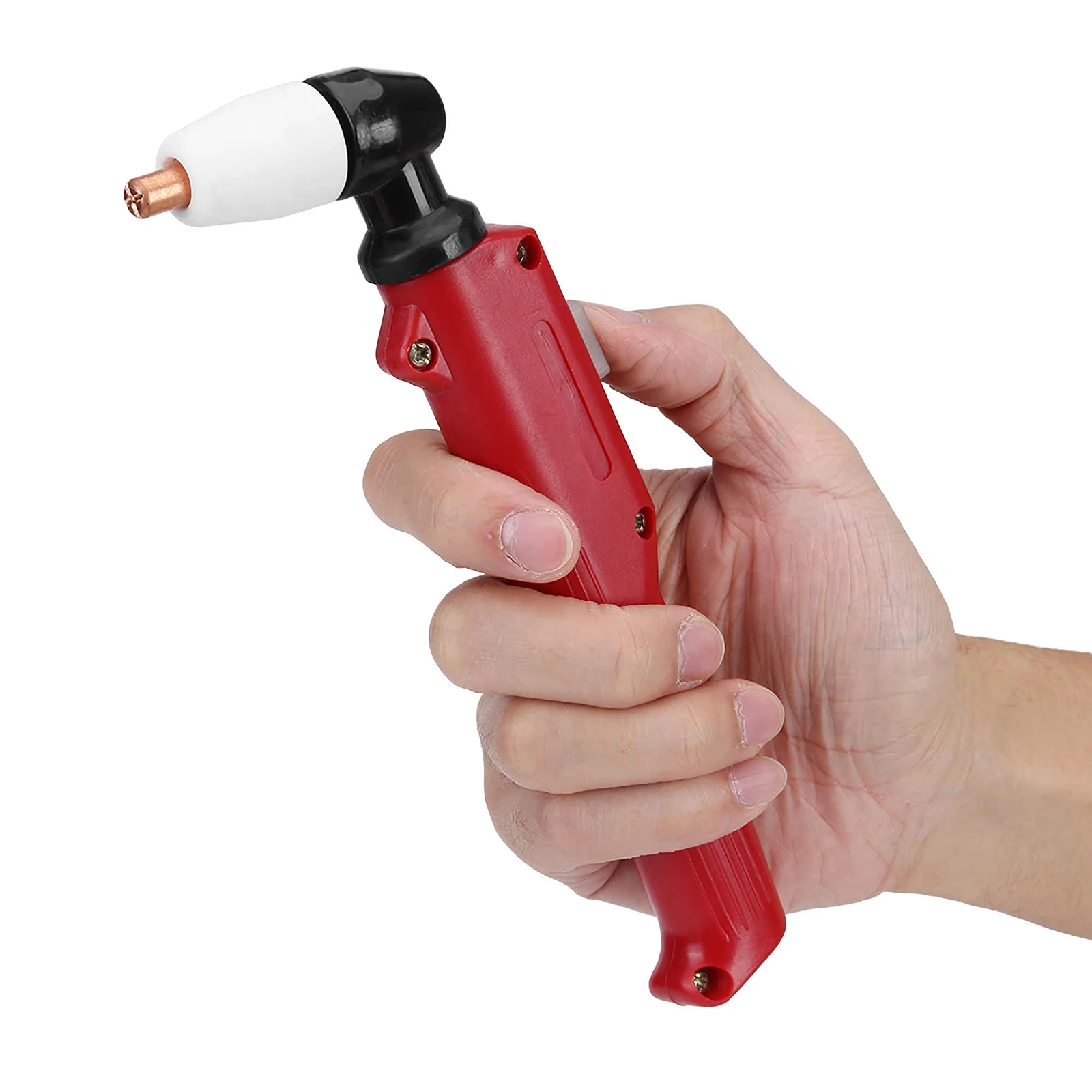 

Противоскользящая головка плазменного резака, инструмент для сварочной горелки, красная идентификация, ручной фонафонарь, головка плазмен...