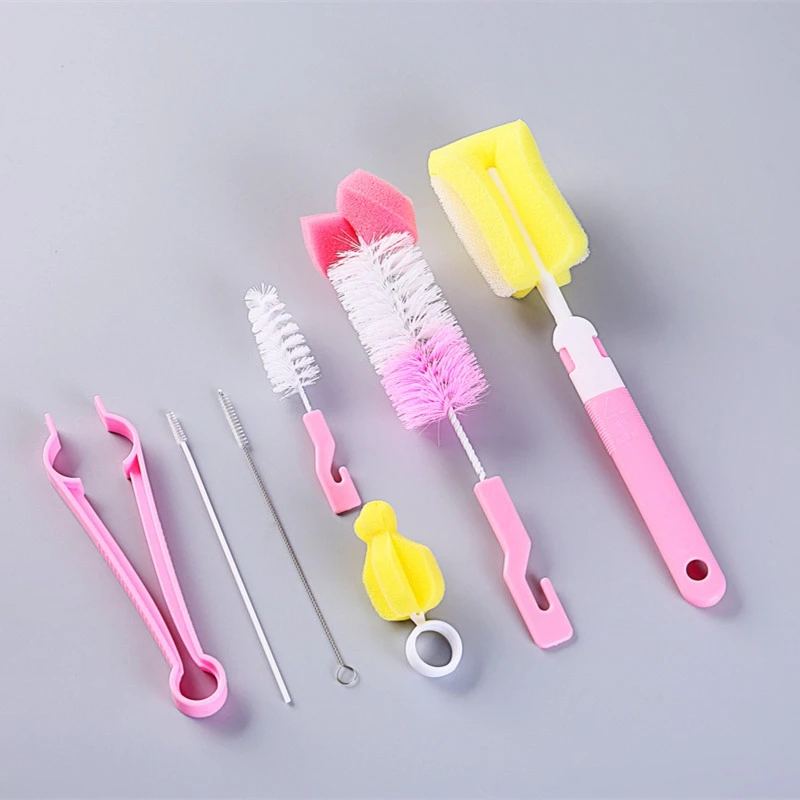 

Baby Advanced Cleaning Sponge Bottle Brush Soft Sponge Soft Sponge With Handle Wine Glass Dishwashing Kitchen Cleaning Tool