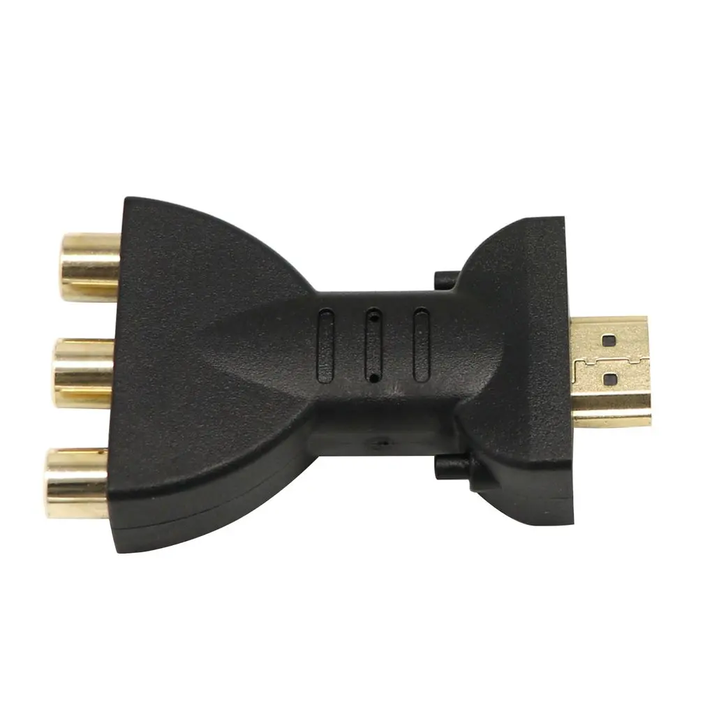 Гибкий портативный HDMI в 3 RCA Видео Аудио AV адаптер компонентный конвертер для HDTV DVD