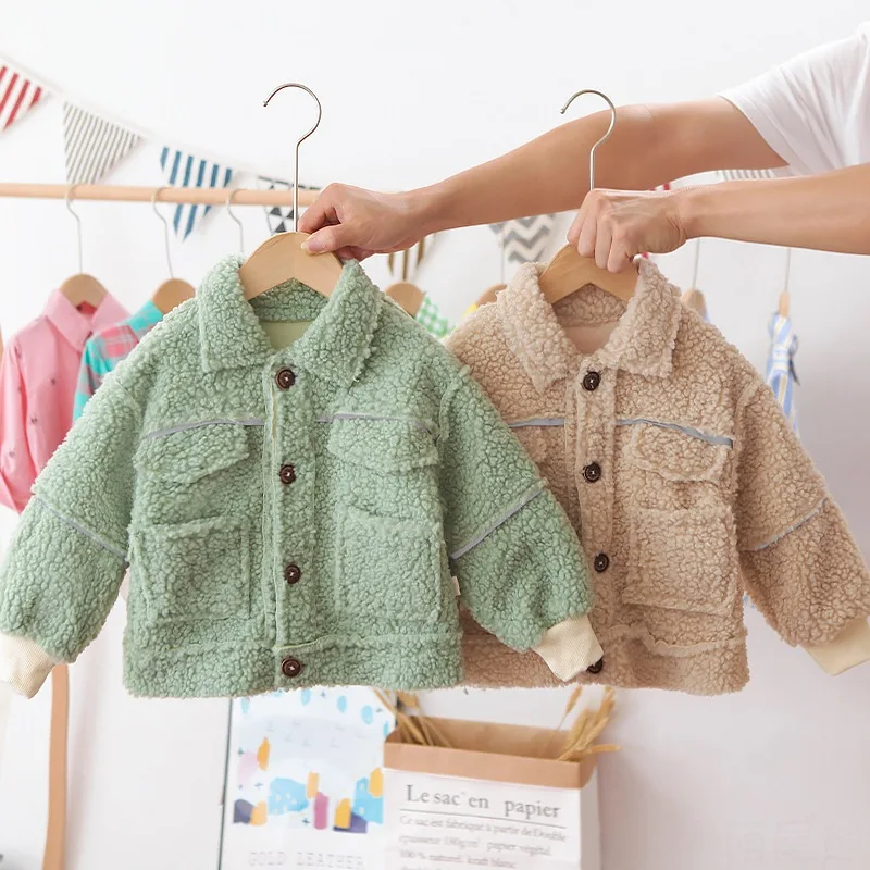 

Spring Autumn Baby Girls Clothes Children Cotton Thick Coat Infants Boys Fashion Jacket Toddler Casual Clothing Kids Costume