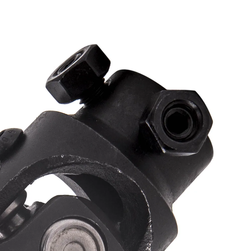 

1x Universal Steering 3/4 inch DD X 3/4-30 Spline Black Single U-Joint New