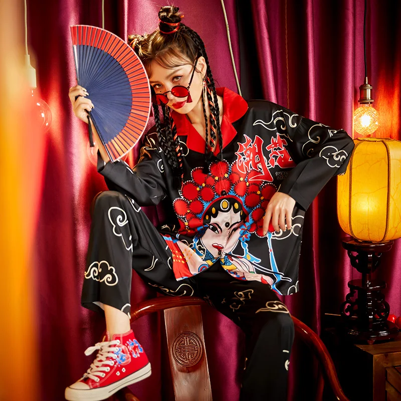 Summer Pajamas Women Sleepwear Chinoiserie The Tide High Quality Snow and Ice Silk Princess Style Spring Plus Size Pajama Set