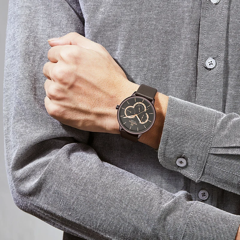 NAVIFORCE Watch Leather Quartz Men Watches Waterpoof Calendar Men’s Wristwatch Top Luxury Brand Relogio Masculino for | Наручные часы