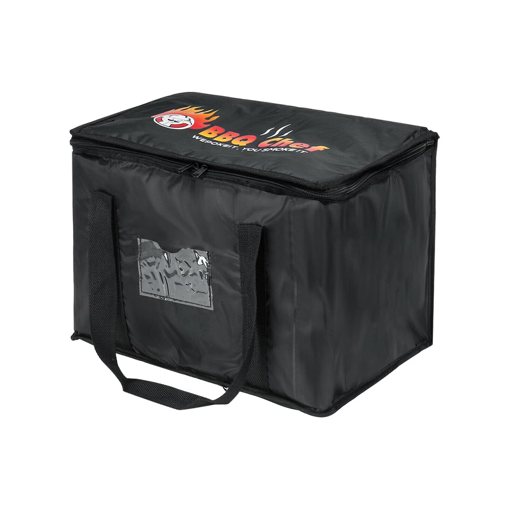 

Picnic Pizza Takeaway Reusable Ice Pack Thermal Insulation Portable Folding Food Delivery Bag Restaurant Drink Carrier Large
