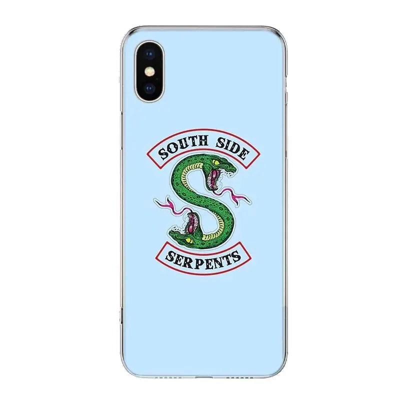 Чехол для телефона Riverdale South Side Serpents iPhone 14 11 12 13 Pro Max Xr X Xs Mini 8 7 Plus 6 6S SE 5S мягкие чехлы