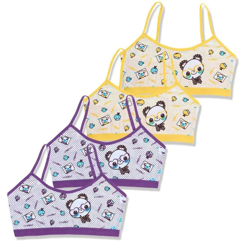 Тренировочный бюстгальтер для девочек-подростков нижнее белье детей хлопковые