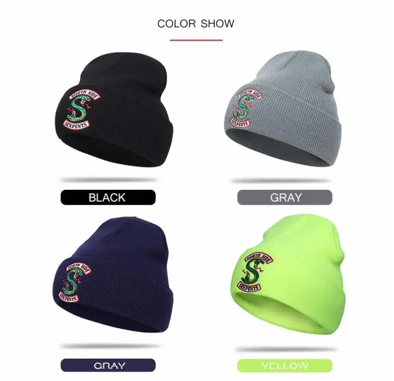 Шапка Вязаная унисекс зимняя теплая с вышивкой | Тематическая одежда и униформа