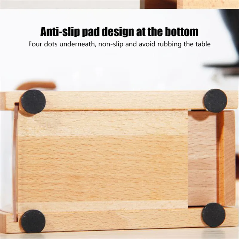 Держатель для фильтров кофе TTLIFE деревянный диспенсер с акриловой крышкой и