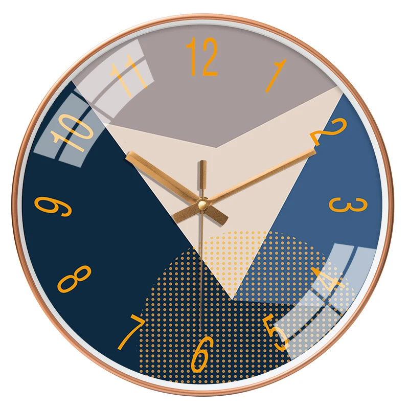 Бесшумные винтажные простые настенные часы креативные в скандинавском стиле для