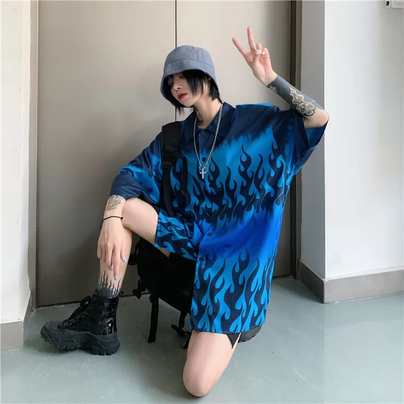 Deeptown Harajuku блузка для женщин 2021 Летняя мода рубашки в винтажном стиле Уличная