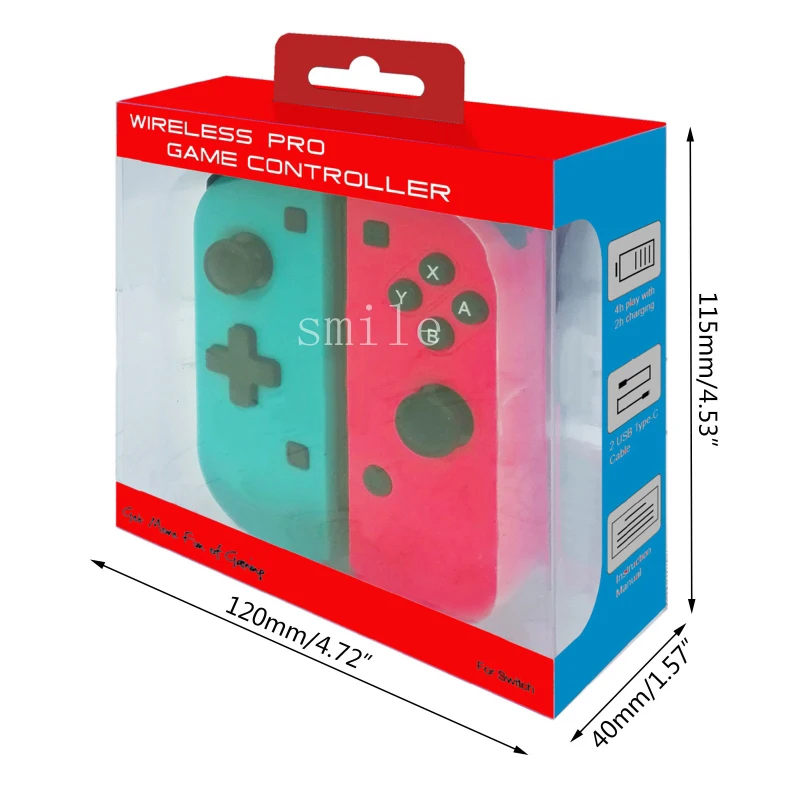 

New Wireless Bluetooth Pro Game Controller for Switch Console Left Right Gamepad Joypad Handle Grip