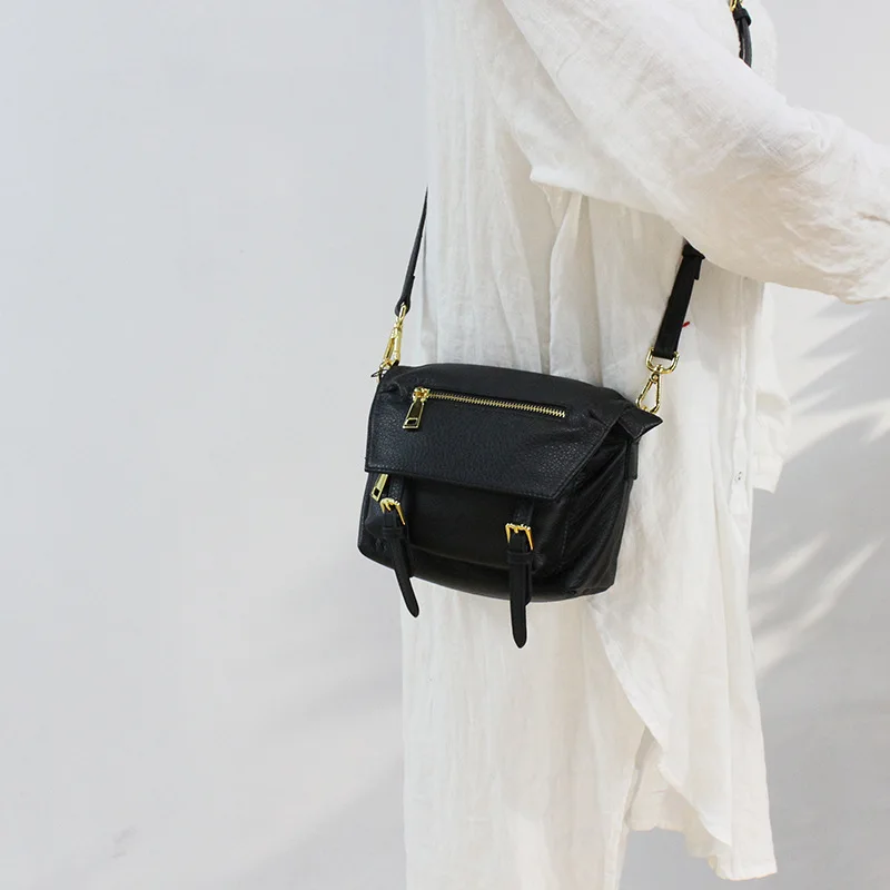 Женская сумка-мессенджер из 100% натуральной кожи Мягкая Повседневная сумка через