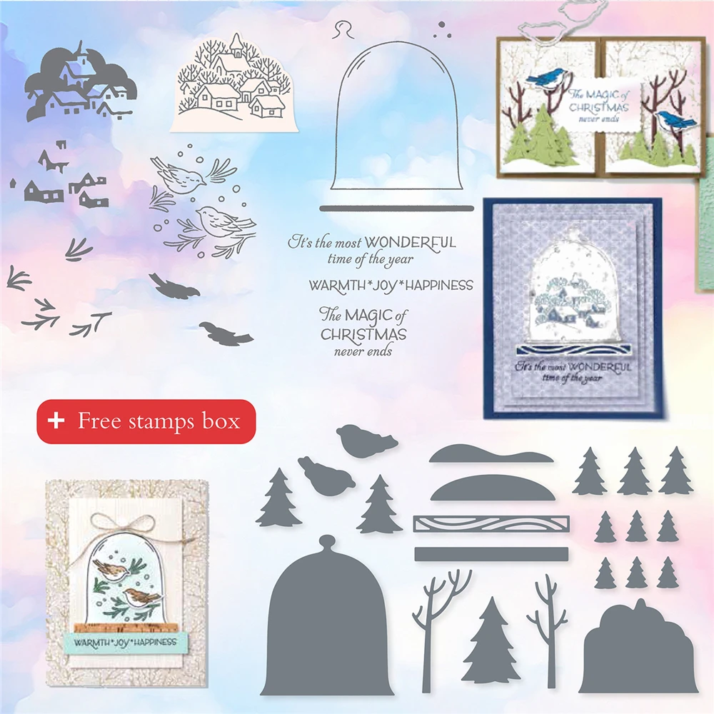 

2021 New Arrival Bird Stamp And Metal Cutting Dies Stencil For DIY Scrapbooking Embossed Paper Card Decoration Craft Die Cut