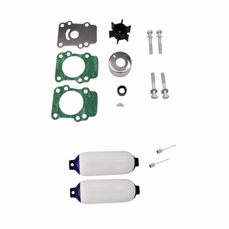 

Комплект крыльчатки водяного насоса для Yamaha с 2 шт. надувными крыльями для лодок ПВХ, анкерный бампер для лодок, морские крылья для лодок