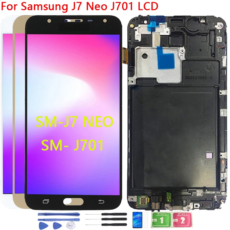 ЖК дисплей для SAMSUNG Galaxy J7 Neo в сборе сменные детали качество AAA|Экраны мобильных