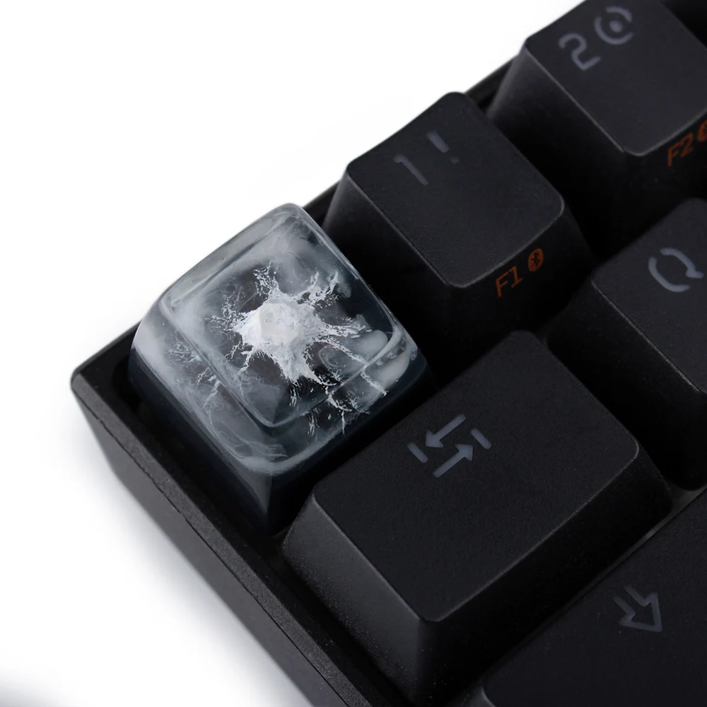 Вулканическое ремесло индивидуальный светильник-прозрачная смола SA Keycap подходит для игры механическая клавиатура Keycaps переключатель