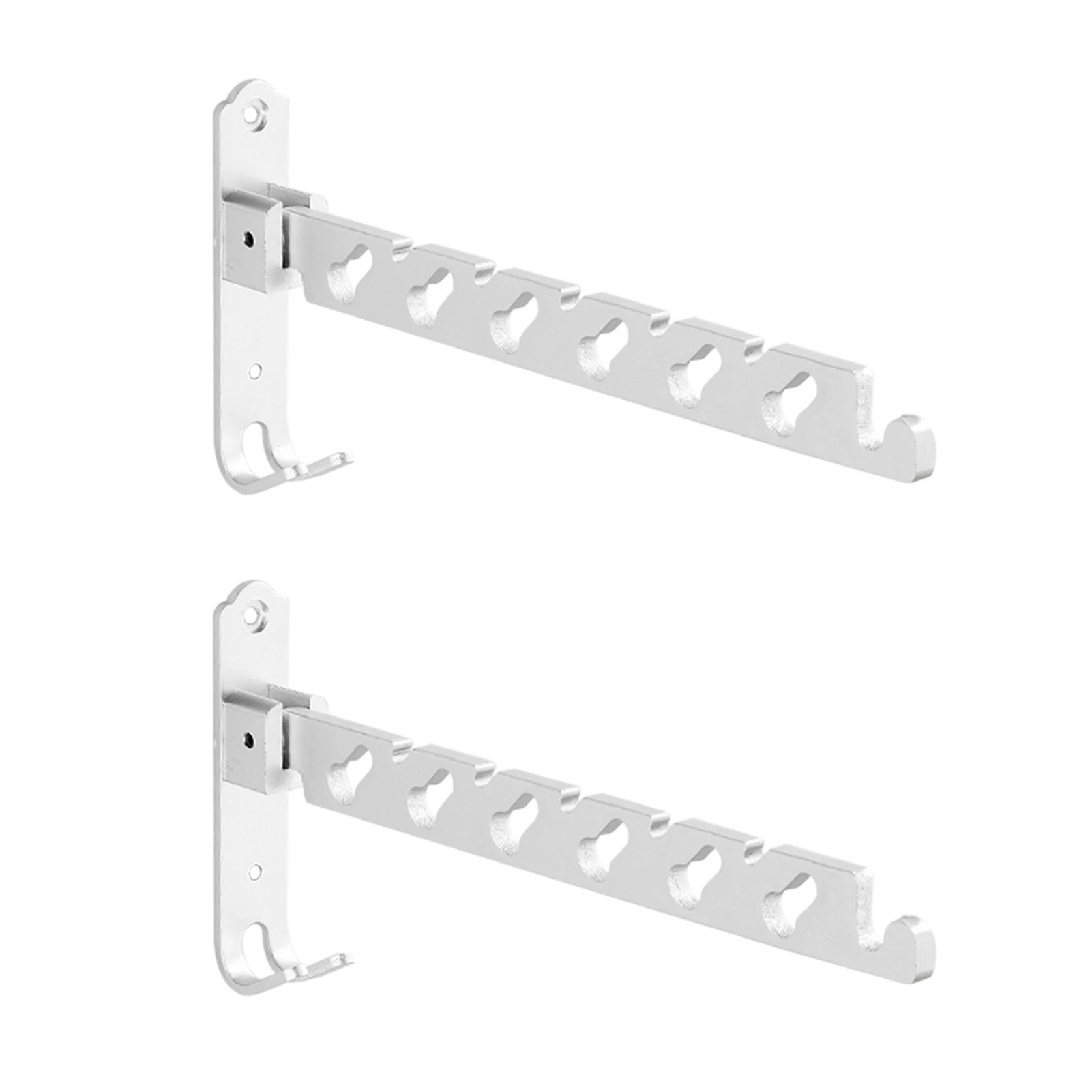 

Easy Install Clothes Rack Wall Mounted Laundry Hanger Space Saving Wardrobe With Swing Arm Heavy Duty Daily Corrosion Resistant