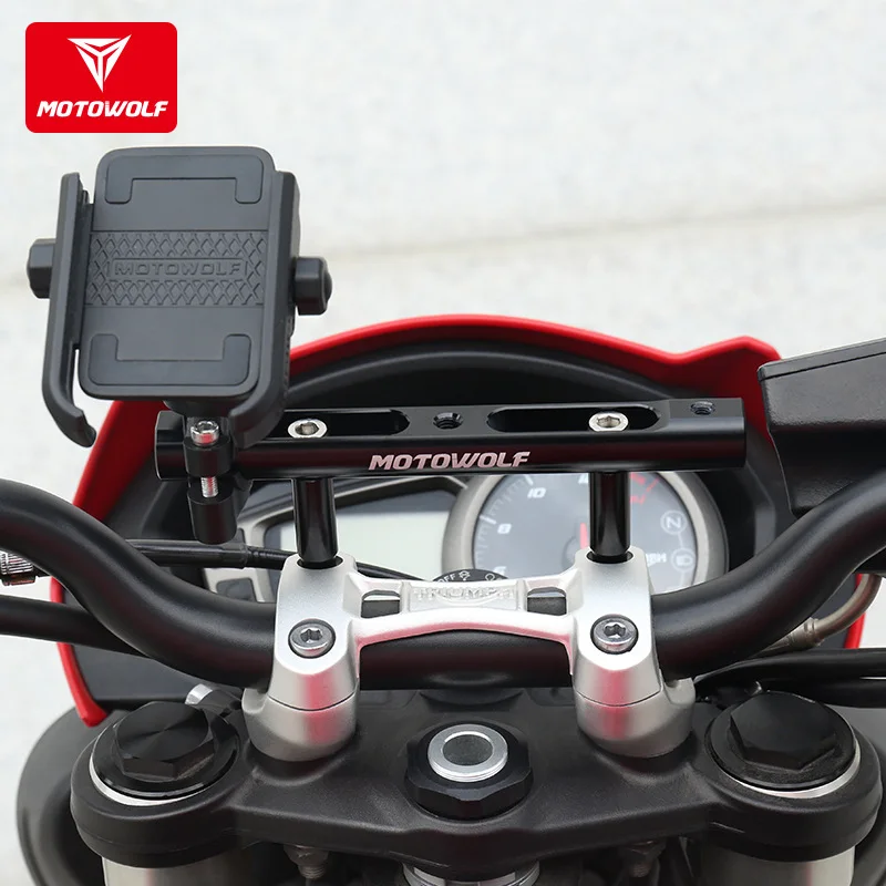 Универсальный руль для мотоцикла MOTOWOLF 5 цветов модифицированный нового