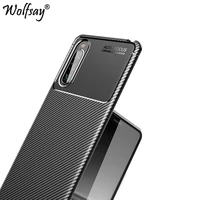 for sony xperia 10 ii case 6 0 inch bumper silicone carbon fiber cover for sony xperia 10 ii case sony xperia 10 ii phone shell
