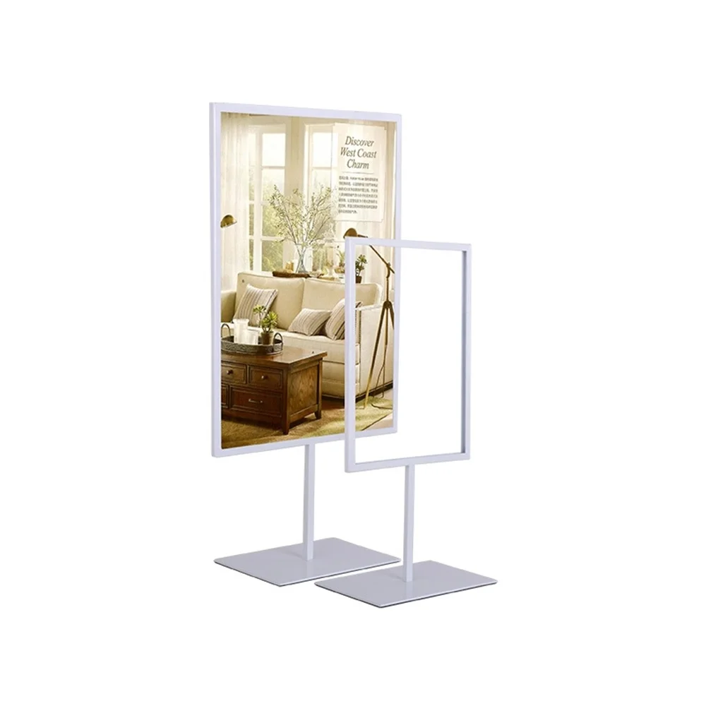 

A4 Metal Iron Advertising Poster Picture Display Rack For Restaurant
