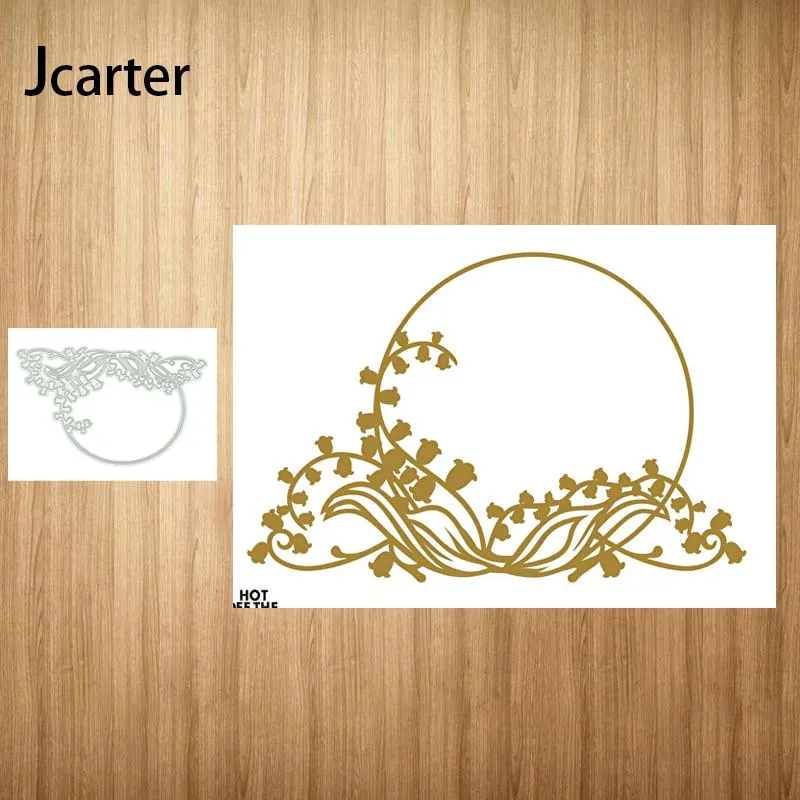 

2021 New Arrival Metal Cutting Dies Circle Vine Craft Handmade Knife Mould Blade Punch Stencils Dies Cut for Scrapbooking Model