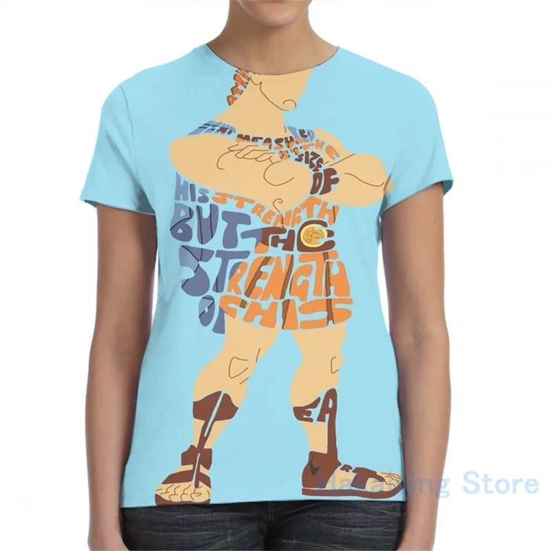 Футболка Hercules для мужчин и женщин модная женская футболка с принтом топы