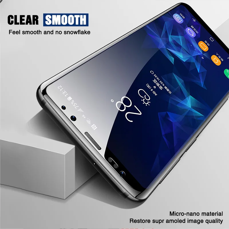 10 шт полное изогнутое Защитное стекло для samsung Galaxy S8 S9 S6 S7 edge Plus защитная пленка из закаленного стекла для Note 8 9