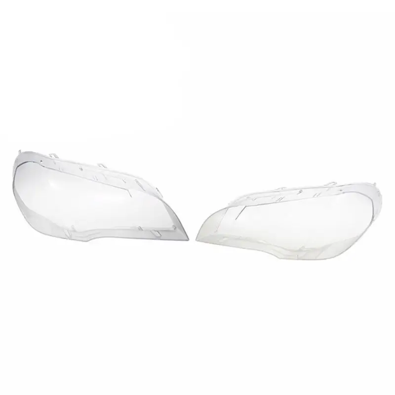 

2021 Новинка 1 пара автомобилей головной светильник Стекло крышка головной светильник объектив светильник крышка для B ~ МВт X5 E70 07-13